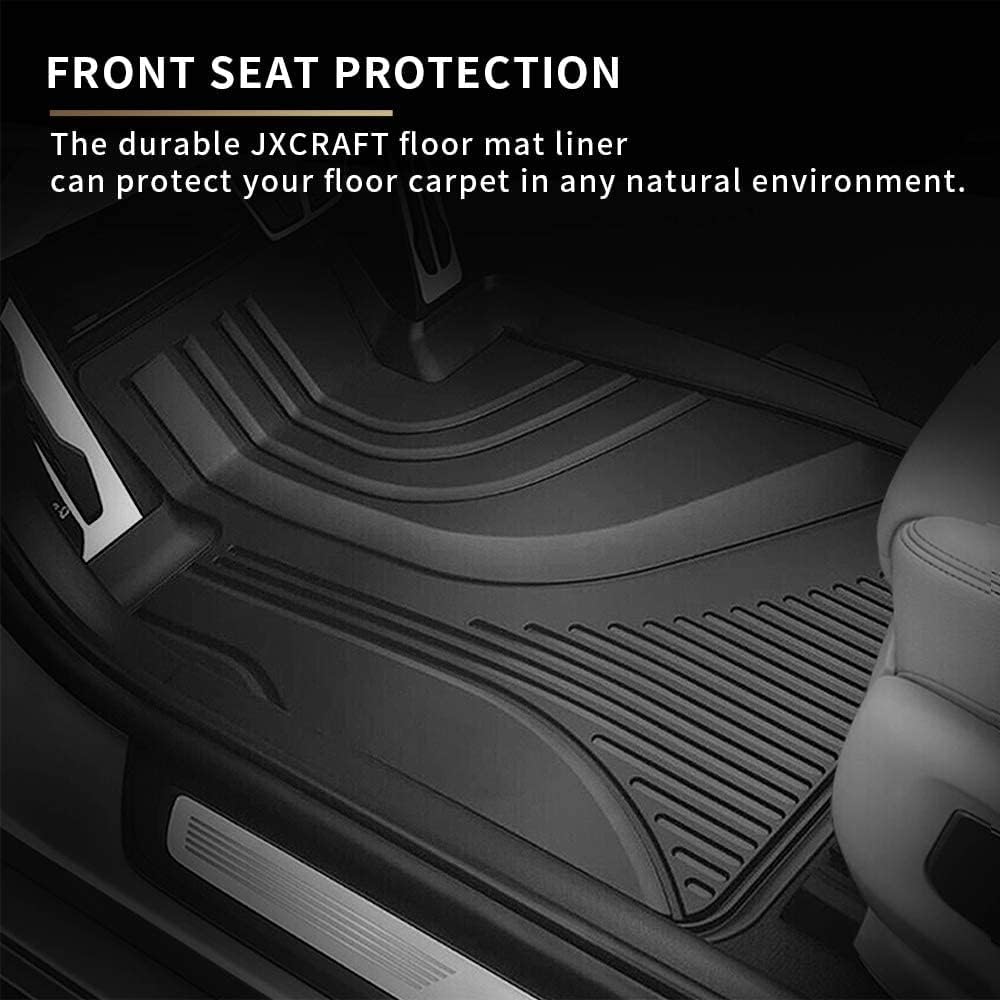 All Weather Car Floor Mats Front & 2nd Seat Floor Liners E9746