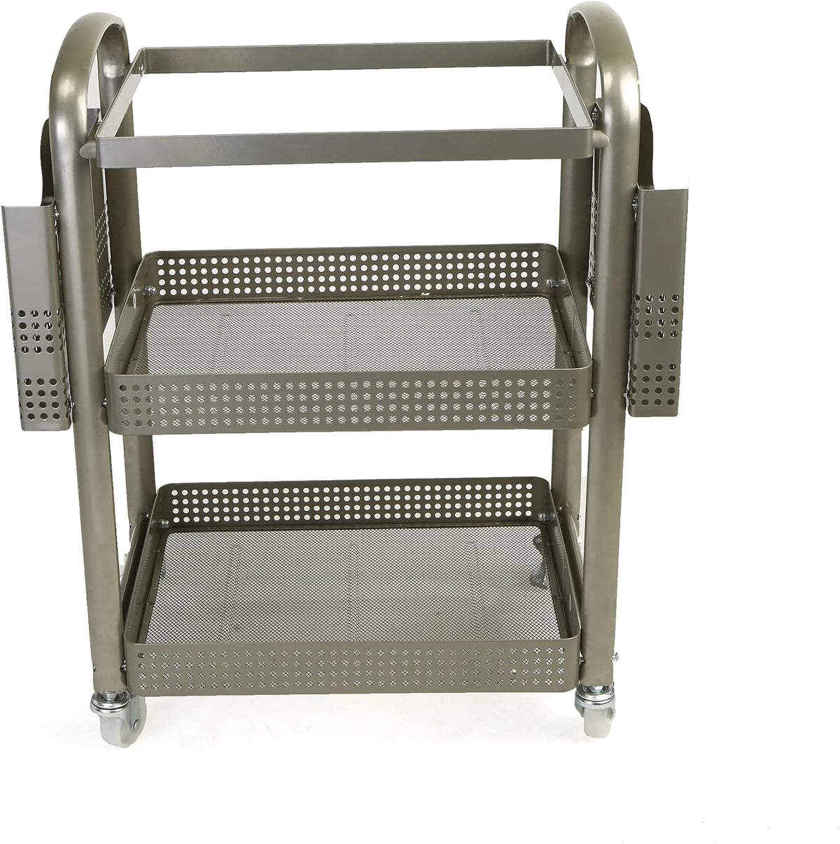 Silver Metal Mobile File Cart B24336