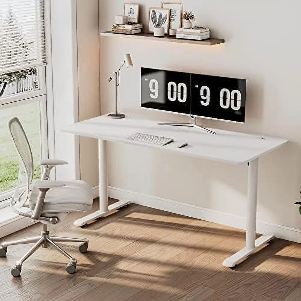 White 60 Inch Gaming Desk V915