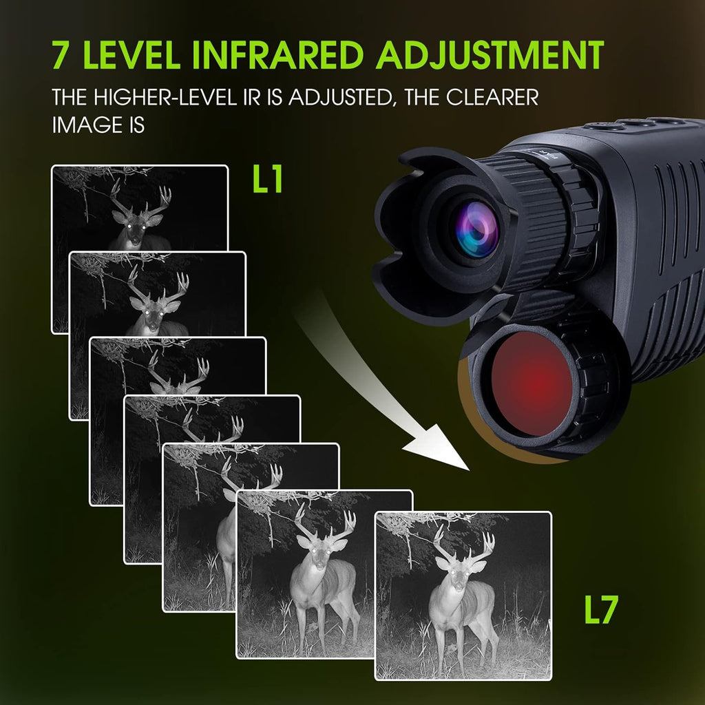 Digital Night Vision Monocular with 32 GB Micro SD Card N142