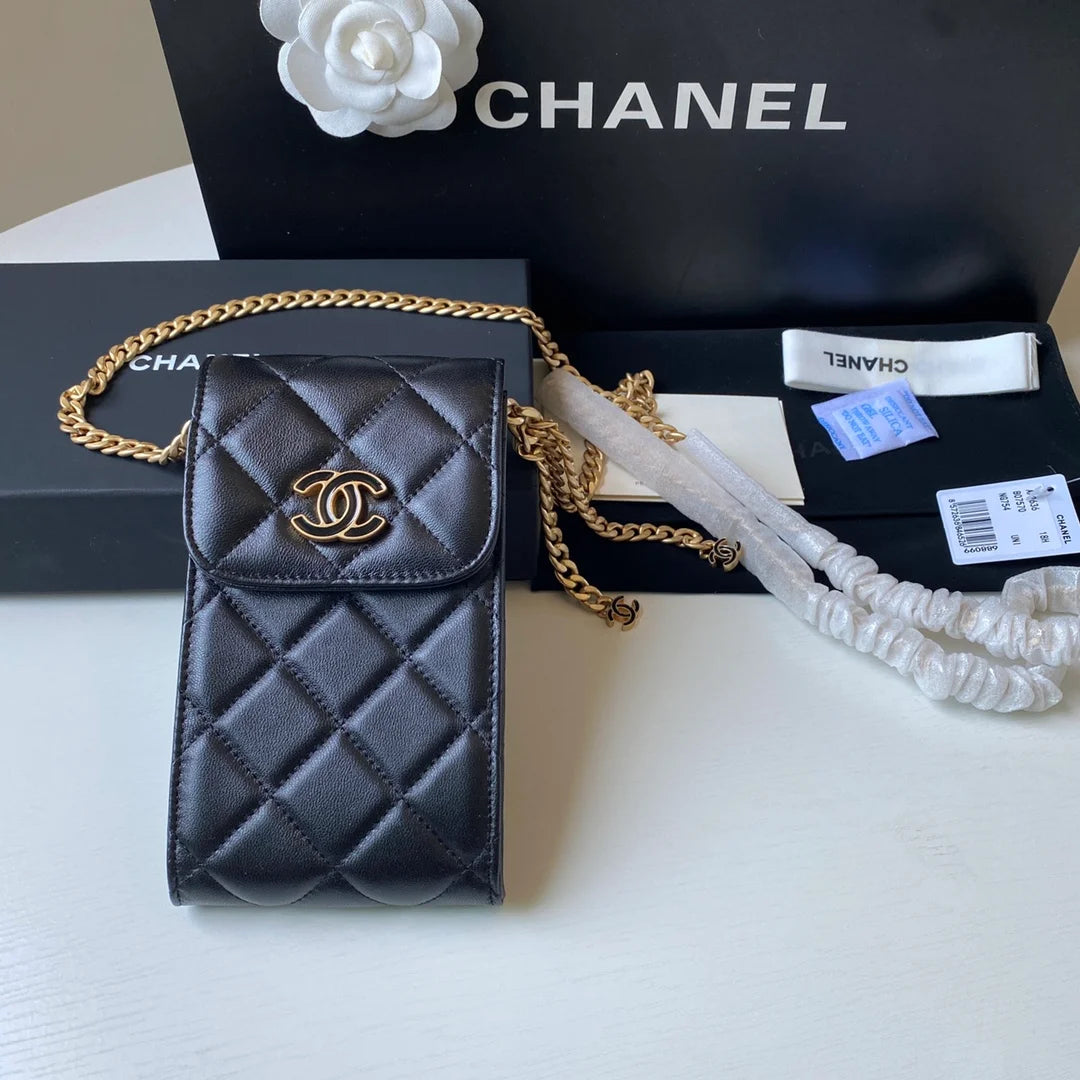 Black Phone Holder Bag Y23511