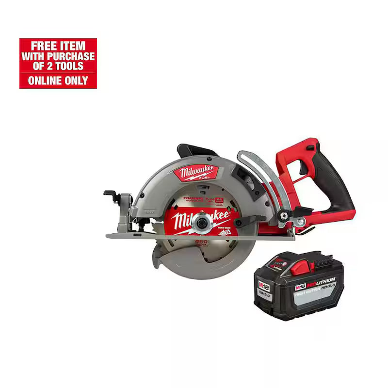 18V Cordless 7-1/4 in. Circular Saw & 12.0Ah Battery J74306