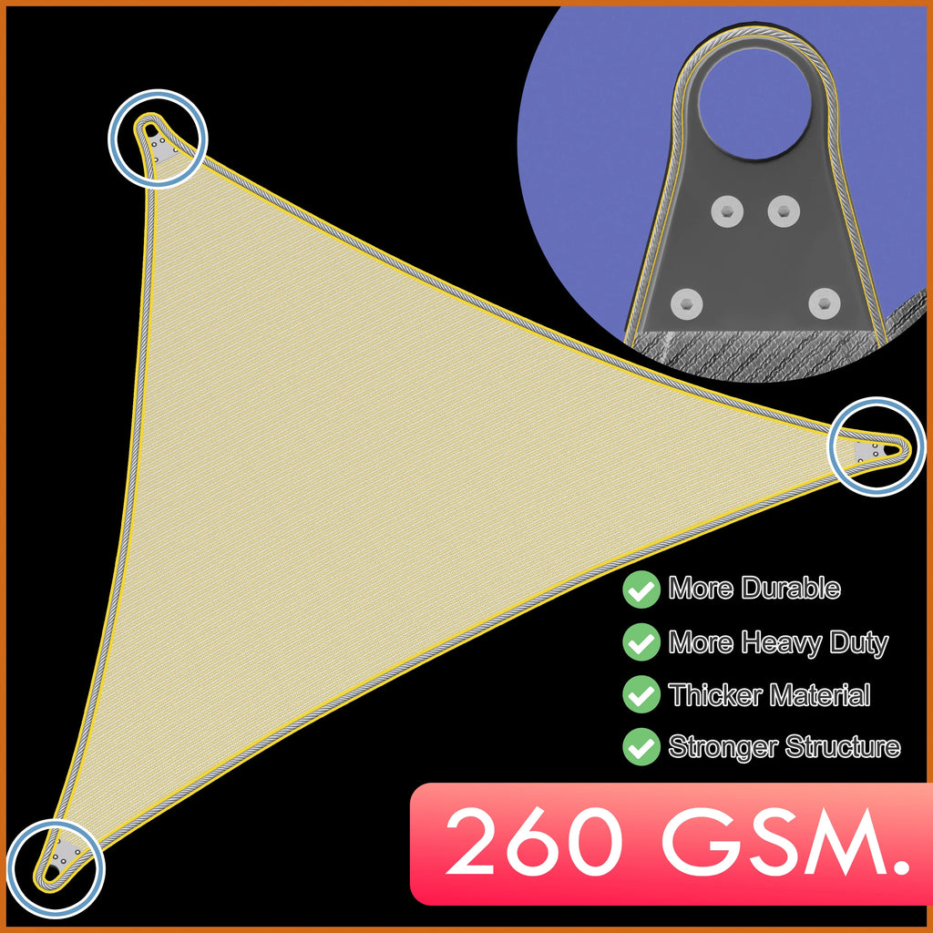 12' x 12' Green Square Sun Shade Sail Canopy K686