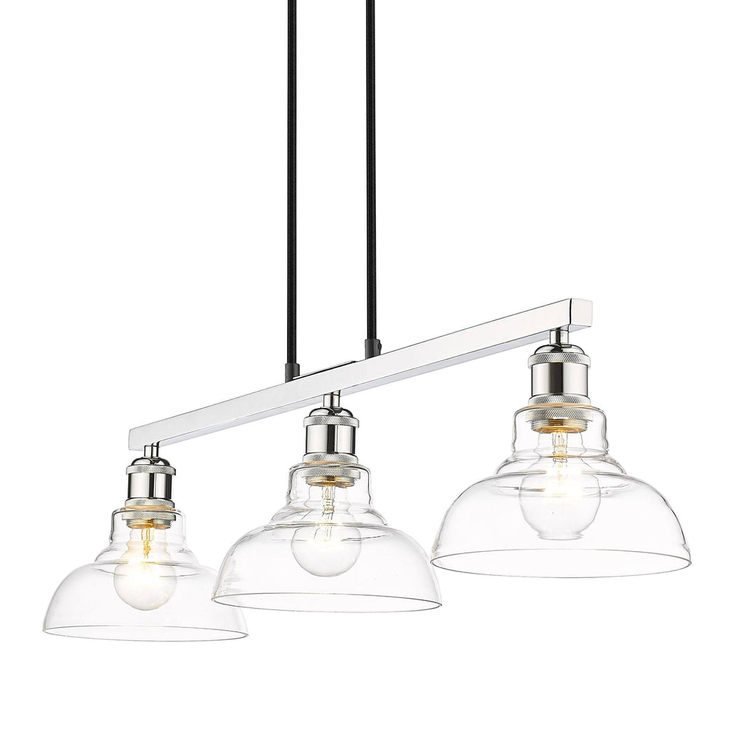 Matte Black 3 Light Semi-Flush Y9786