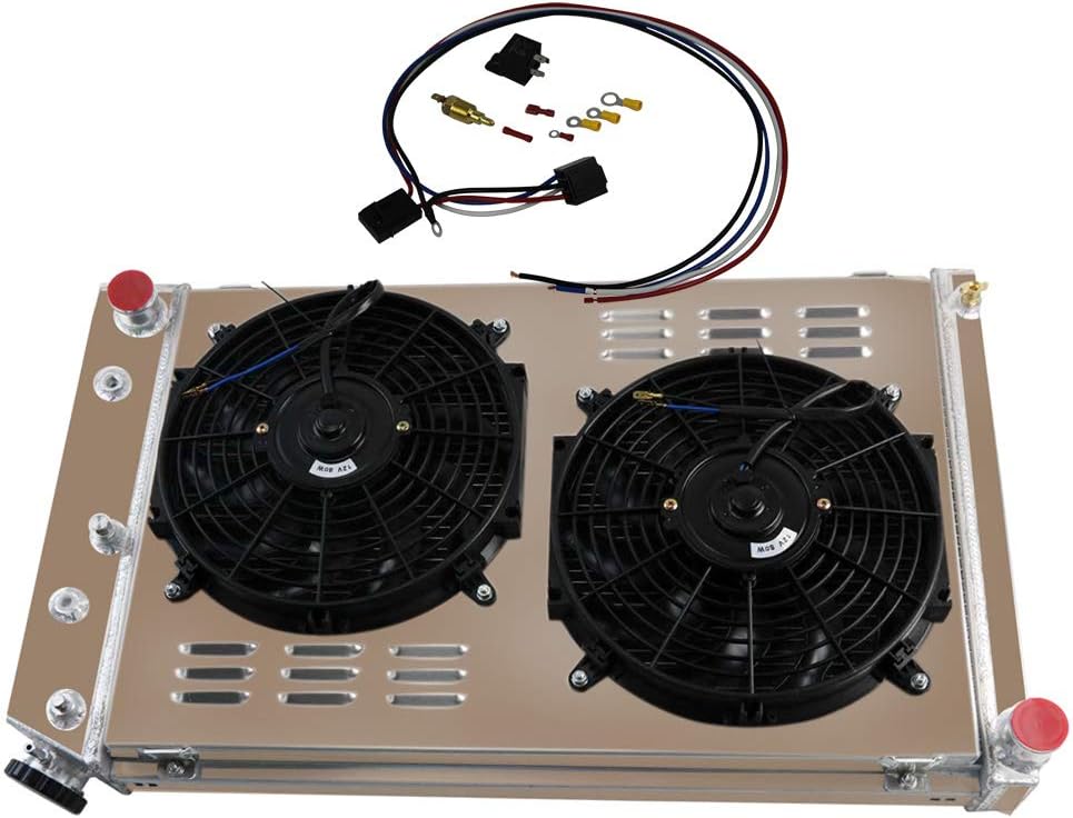 Aluminum 3 Row Radiator with Shroud Fan and Relay B580011