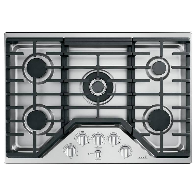 Brushed Stainless Gas Cooktop Knob Kit L9650