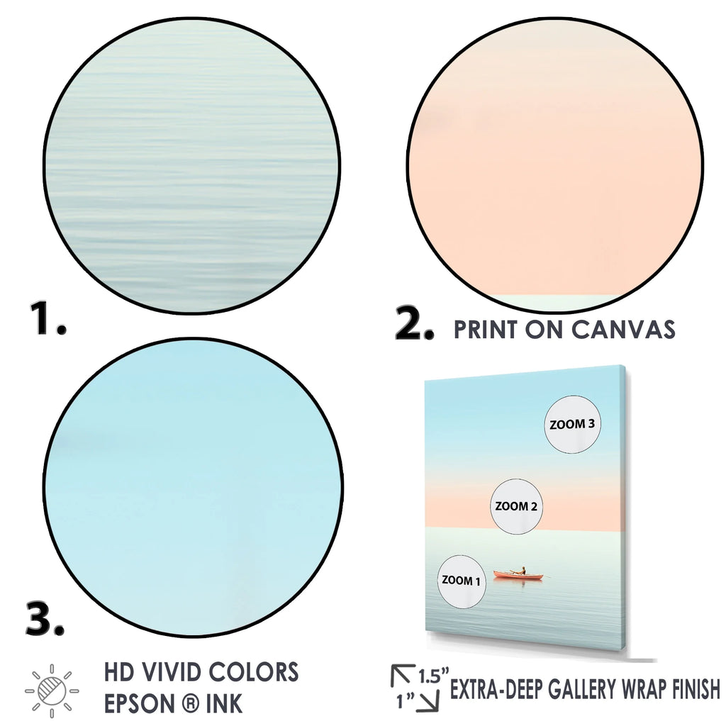 Coastal Floater Framed Canvas Wall Art X15048