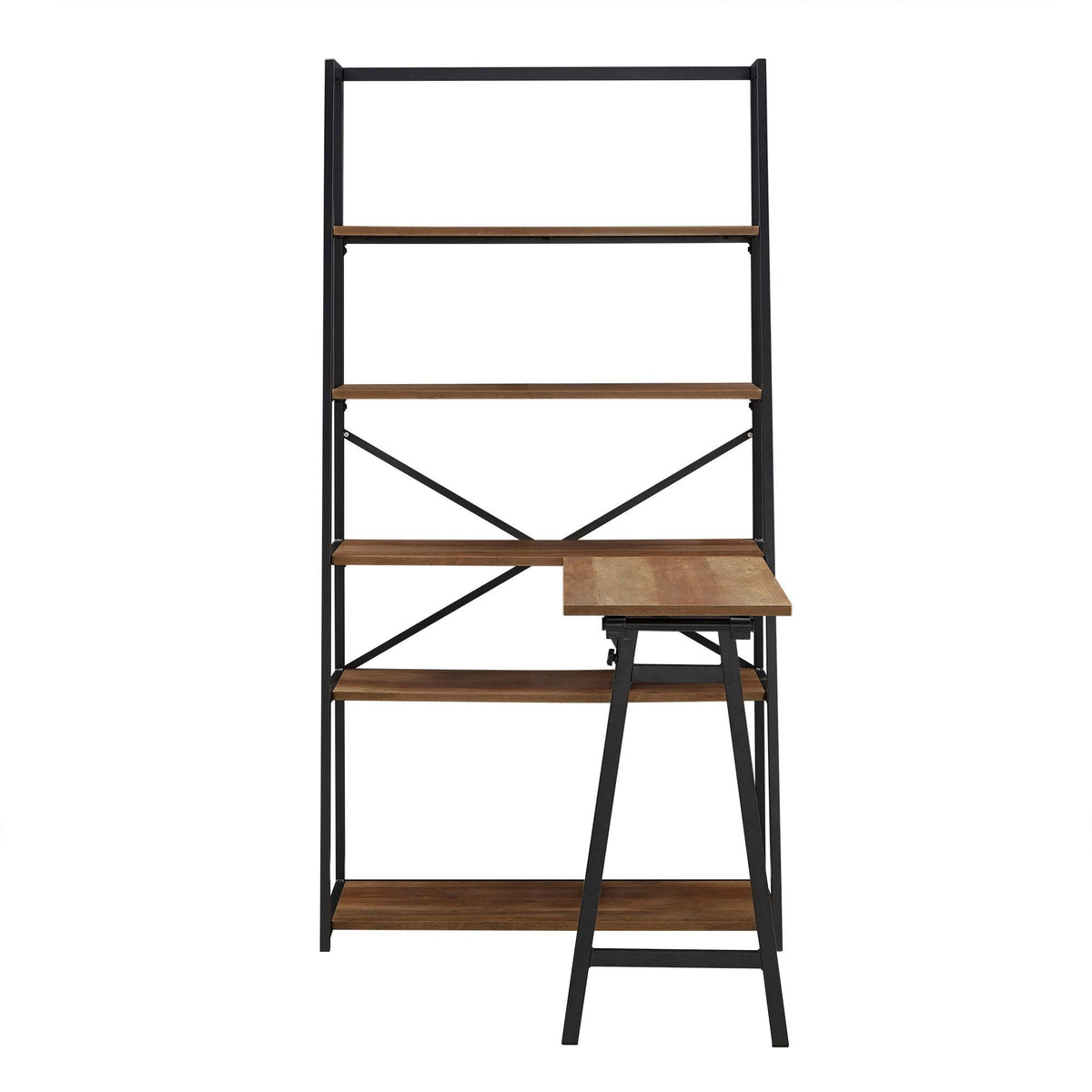 Folding Desk with Bookcase U5117