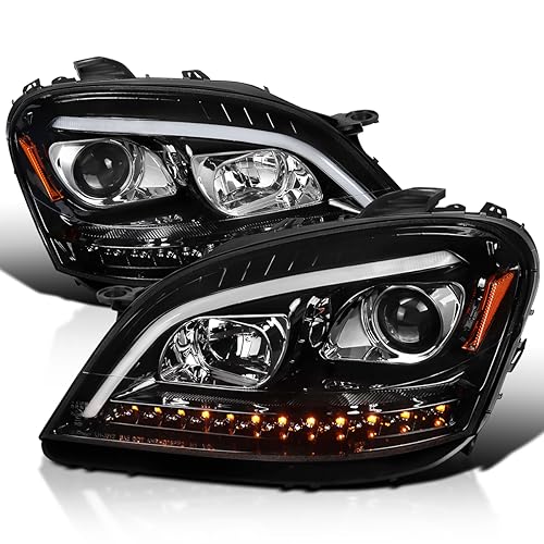 Chrome Projector LED Sequential Signal Headlights Left + Right Pair W78894