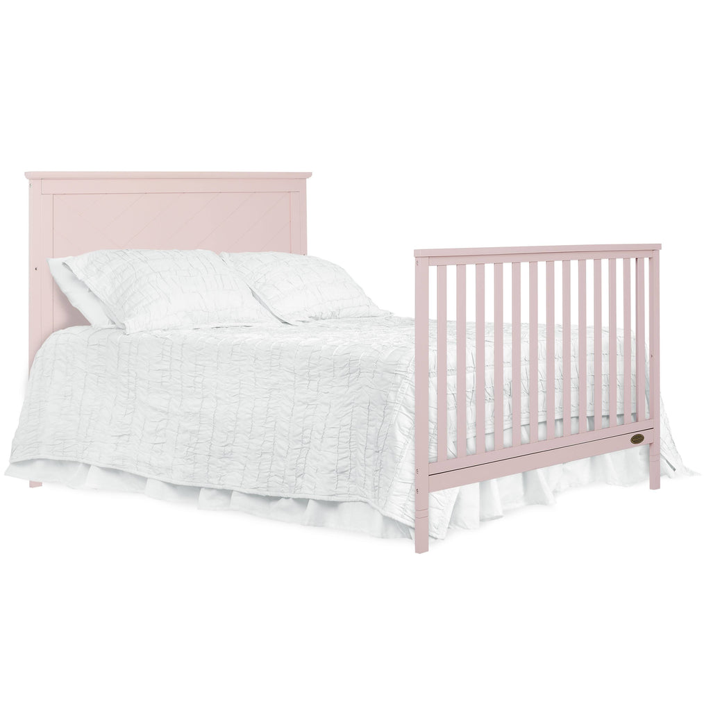 Blush Pink 5 in 1 Convertible Crib A481598