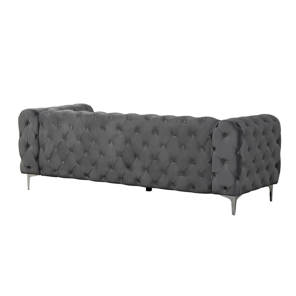 Velvet Sofa and Two Chairs Set G50496