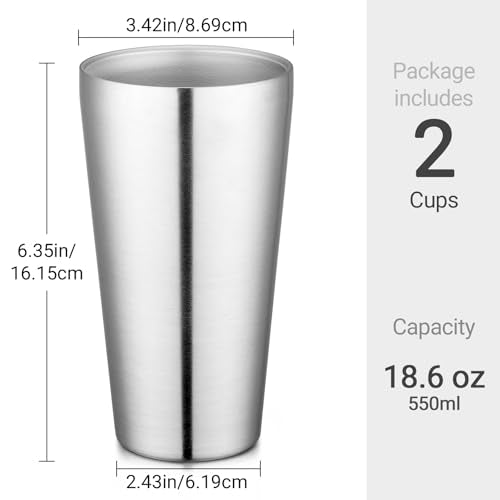 16 oz 4 Pack Stainless Steel Tumbler A508127