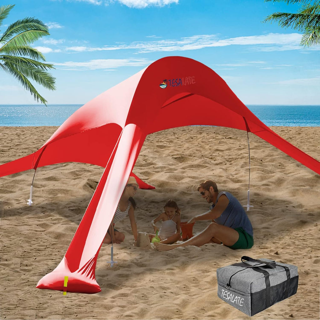 Extra Large UPF50+ Beach Tent with Sand Shovel I705