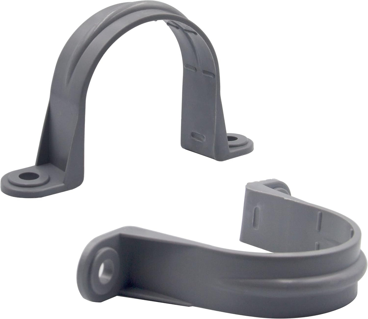 6pcs 1-1/2 Inch PVC Pipe Straps, 2 Holes Plastic Conduit Strap V343