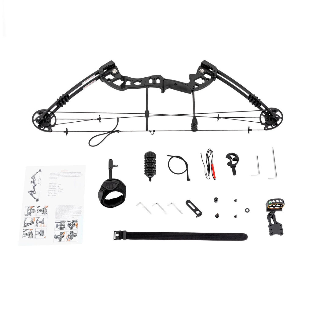 Compound Bow with 12 Arrows, 24-29.5 inches Draw Distance, 310FPS G256