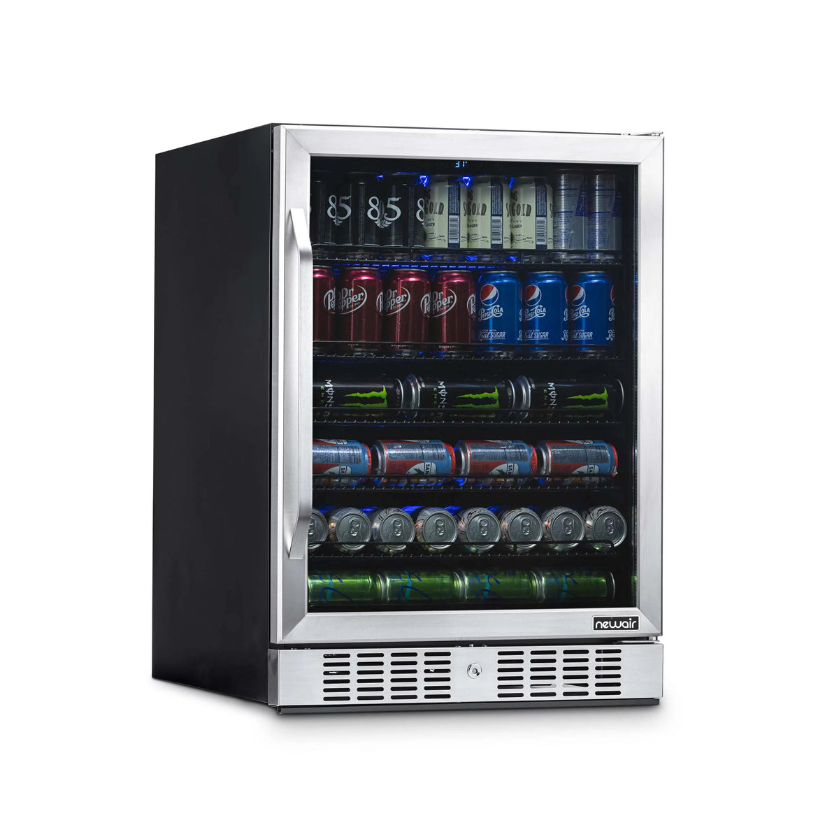177 Can Stainless Steel Beverage Refrigerator J172