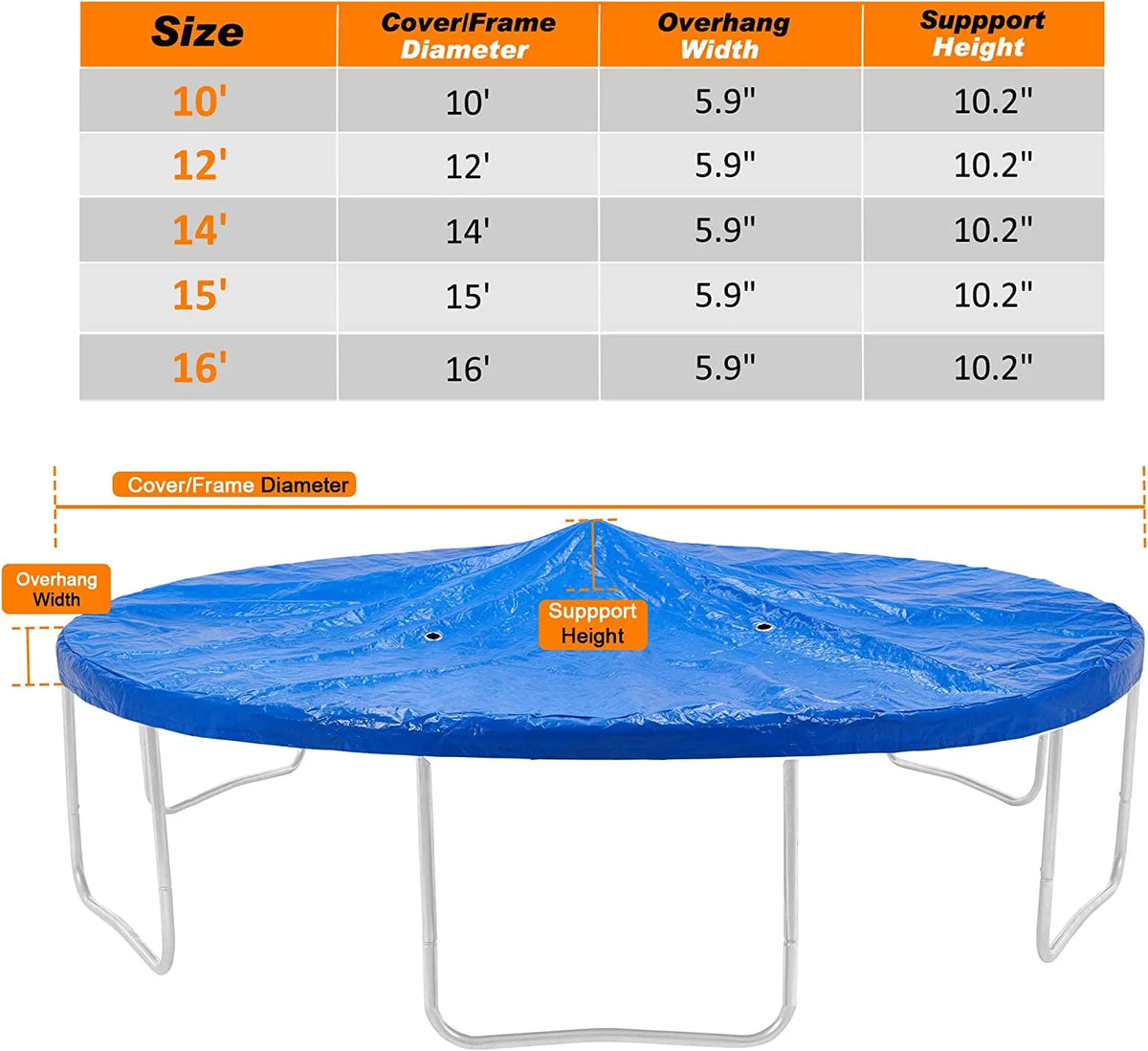 10 Foot Trampoline Winter Cover A75307