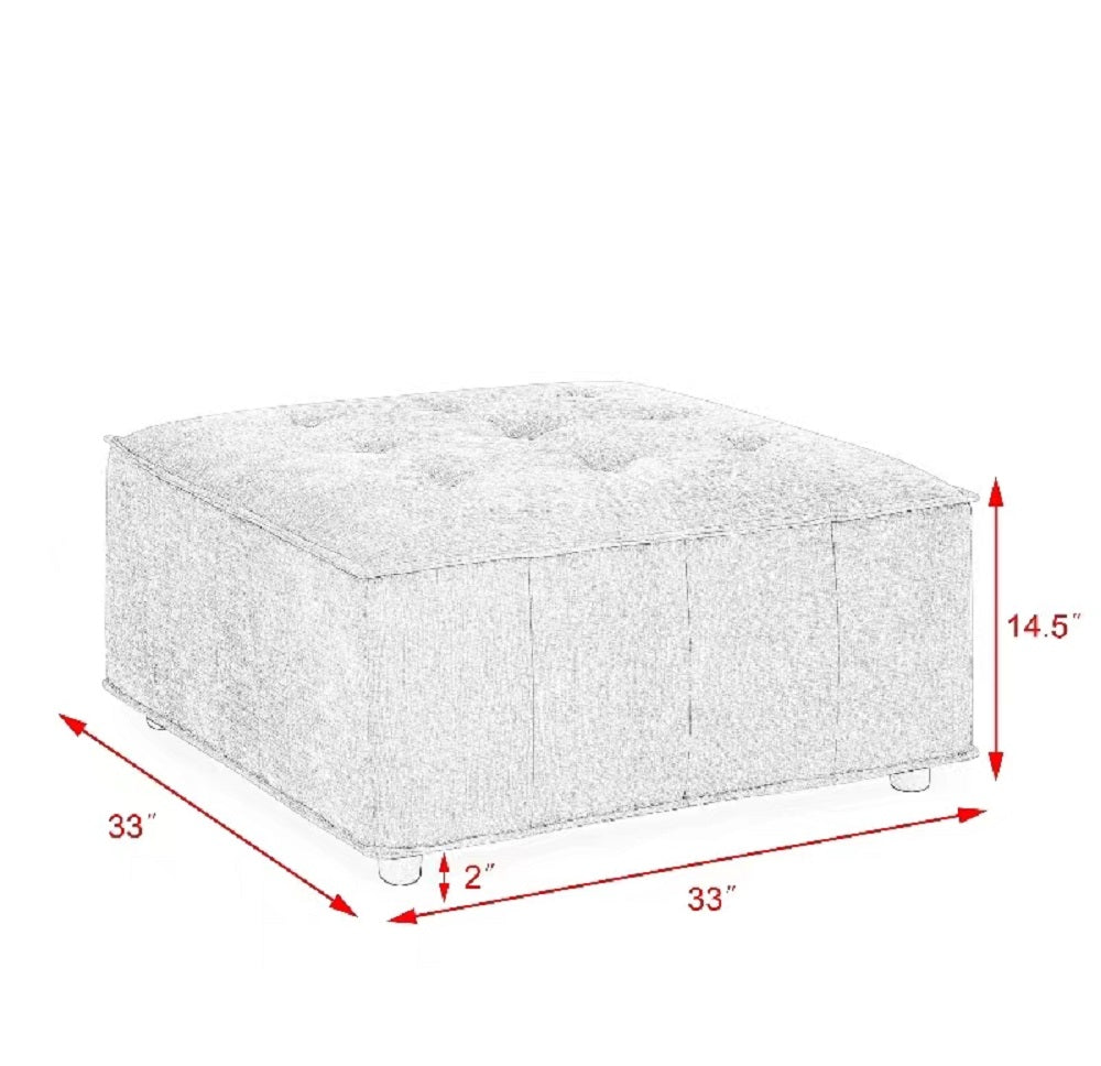 Chenille Grey Modular Sectional Sofa G776937
