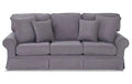 Charcoal Gray Polyester Sofa V727