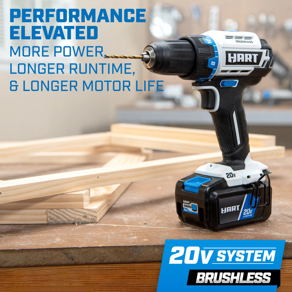20-Volt Cordless Brushless 1/2-inch Drill/Driver Kit with 2Ah Lithium-Ion Battery O65080