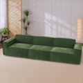 Oversized Deep U Shaped Modular Corduroy Sectional Sofa with Ottoman Y94771