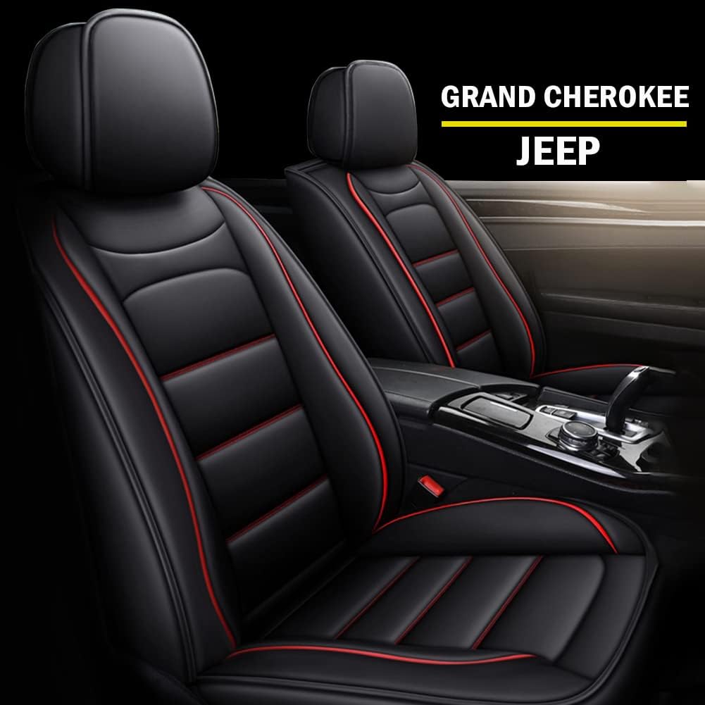 Faux Leather Waterproof Car Seat Covers 5 Seats Set with Airbag Compatible F11142