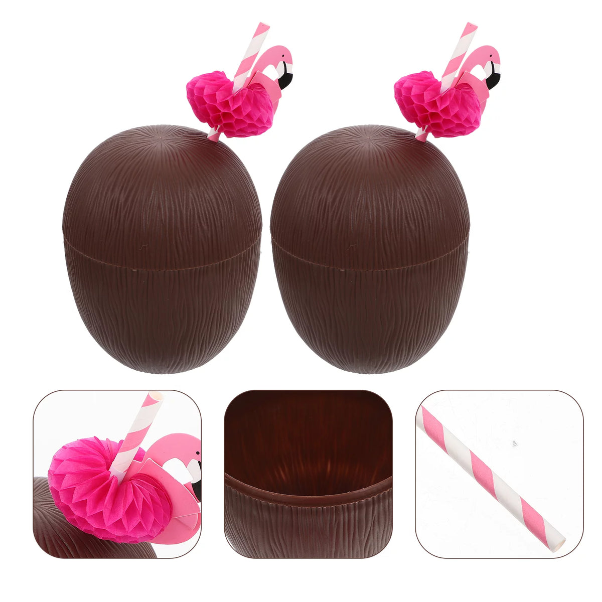 Hawaiian Tiki Cocktail Cups B338