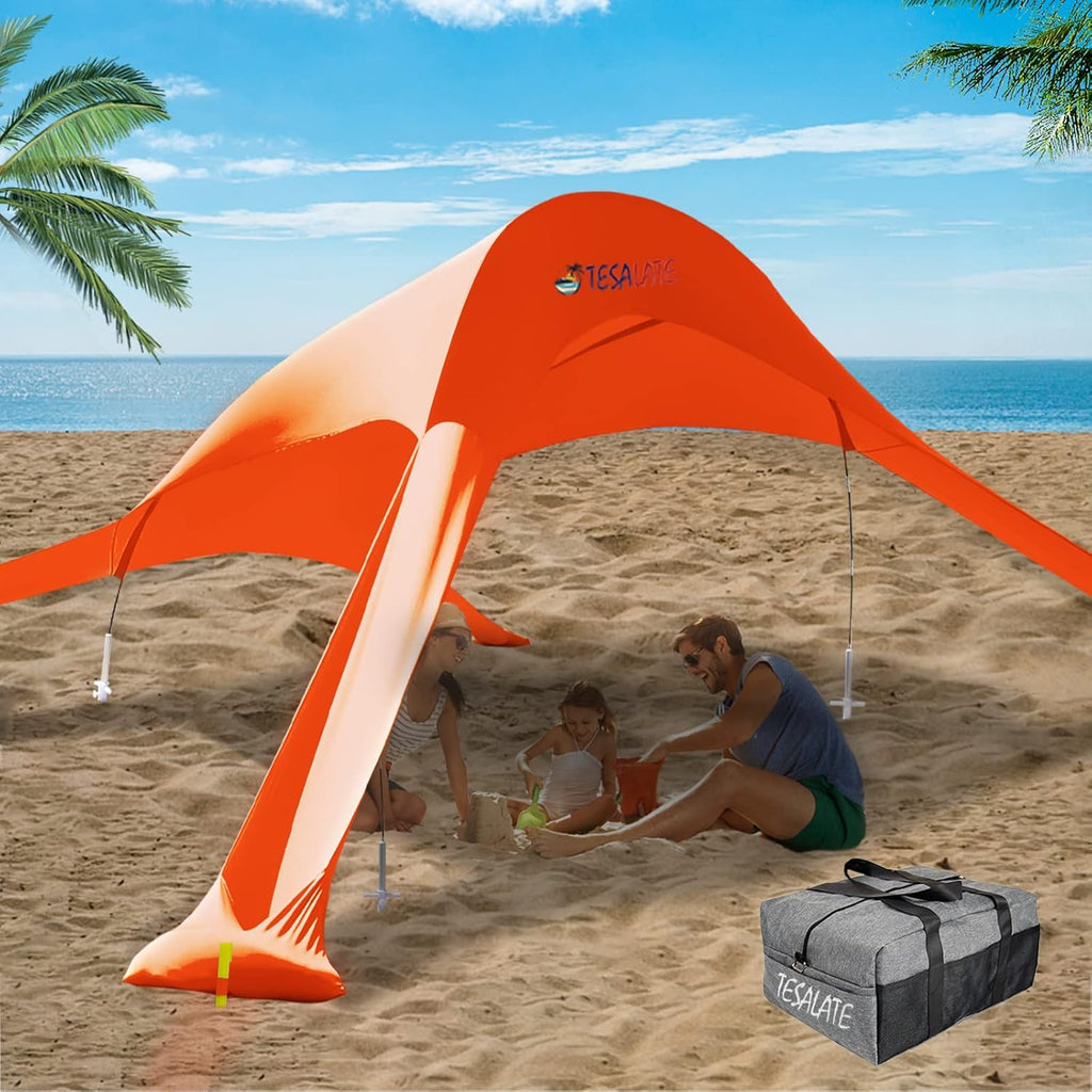 Extra Large UPF50+ Beach Tent with Sand Shovel I705