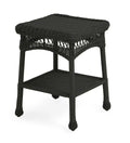 Black Wicker End Table D27708