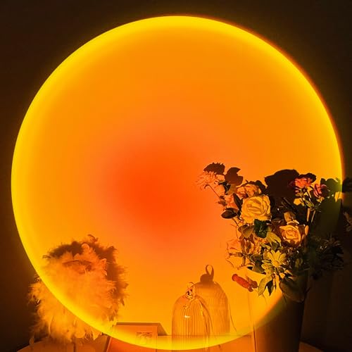 Remote Control Multiple Colors LED Sunset Lamp Projector J1303