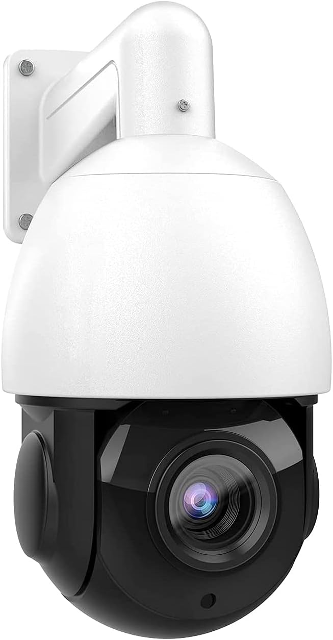 4MP Outdoor PTZ IP Camera Dome, 4X Optical Zoom, 66ft IR Night Vision, H.265+, IP66 H44264