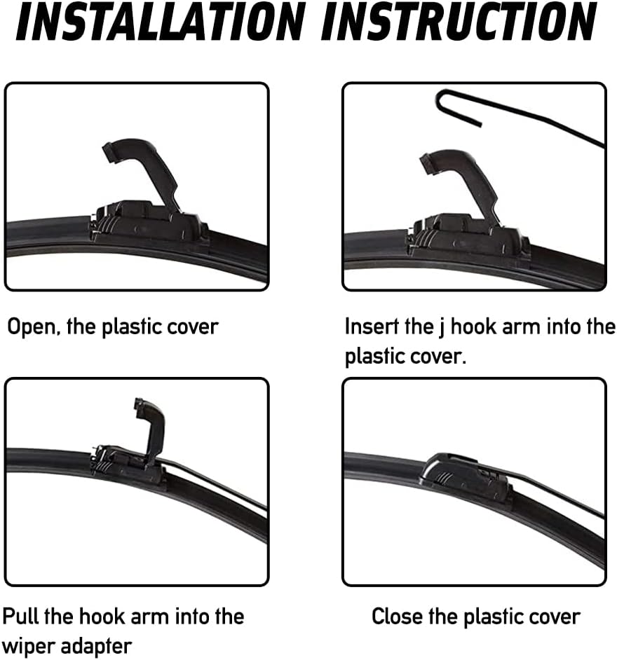 12V UTV Windshield Wiper Kit with Washer Pump, Pack of 2 D282