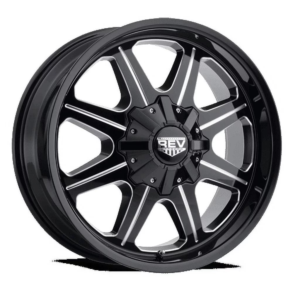17x9 Black Machined Lip Wheels C80013