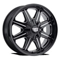 17x9 Black Machined Lip Wheels C80013