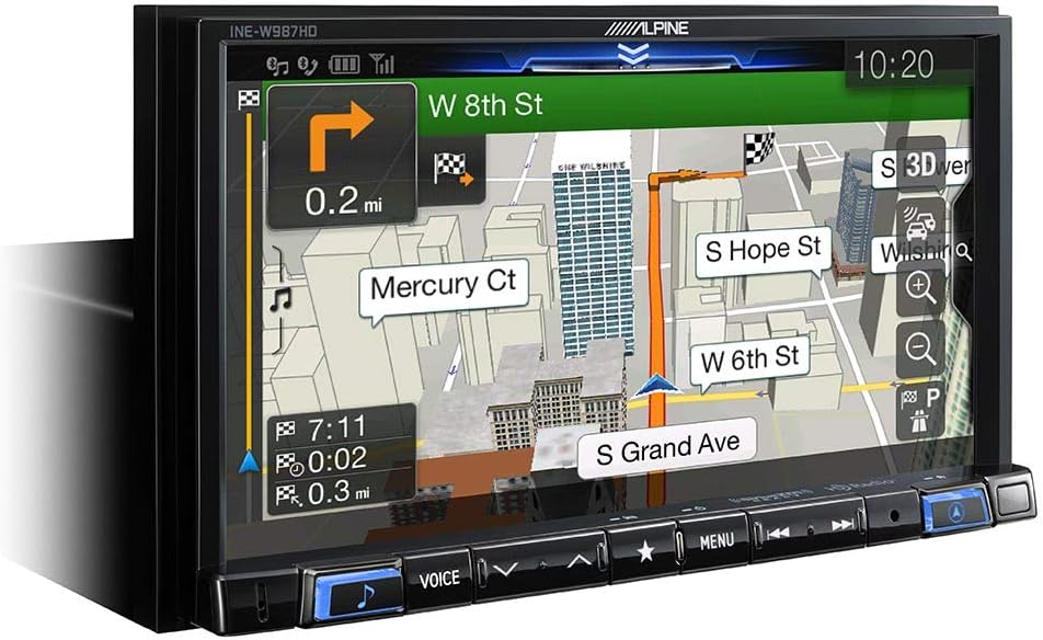 Digital Media Navigation Receiver with Windshield Mount Dashcam A472765