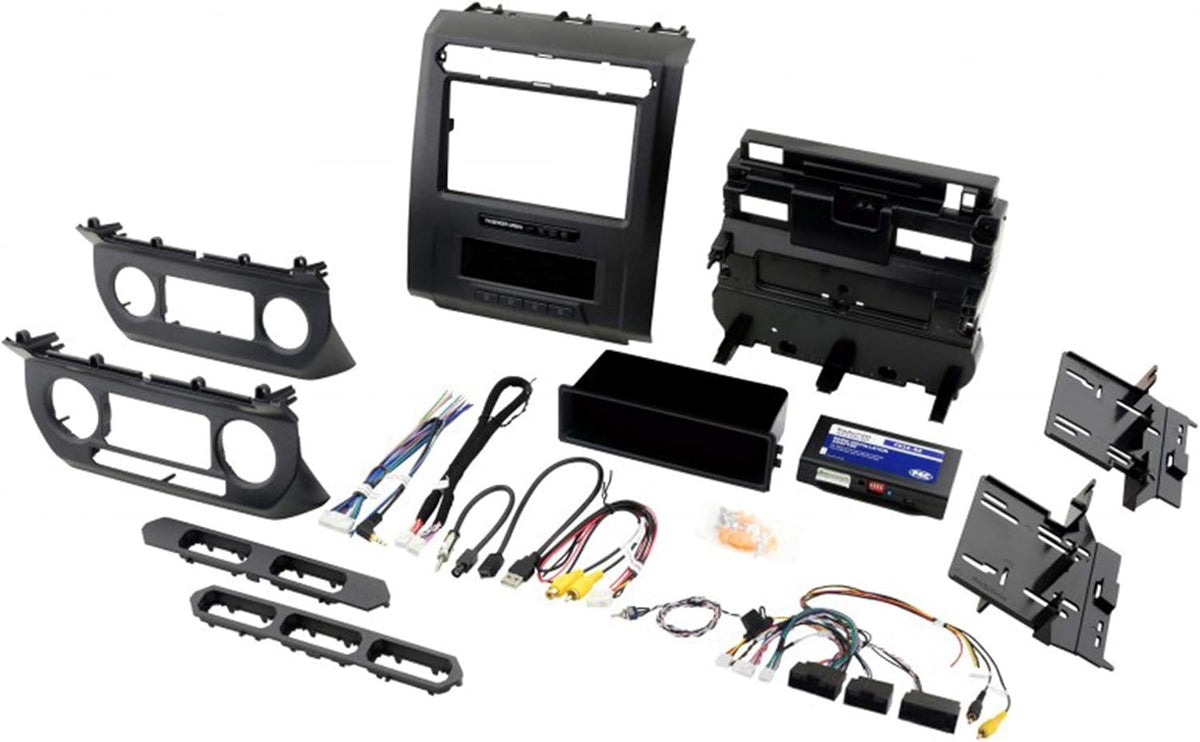 Radio Replacement Kit with Integrated Climate Controls for Select 2015 to 2020 Ford Trucks with 8-Inch Display R6106