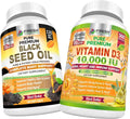 Black Seed Oil and Vitamin D3 10,000 IU X224