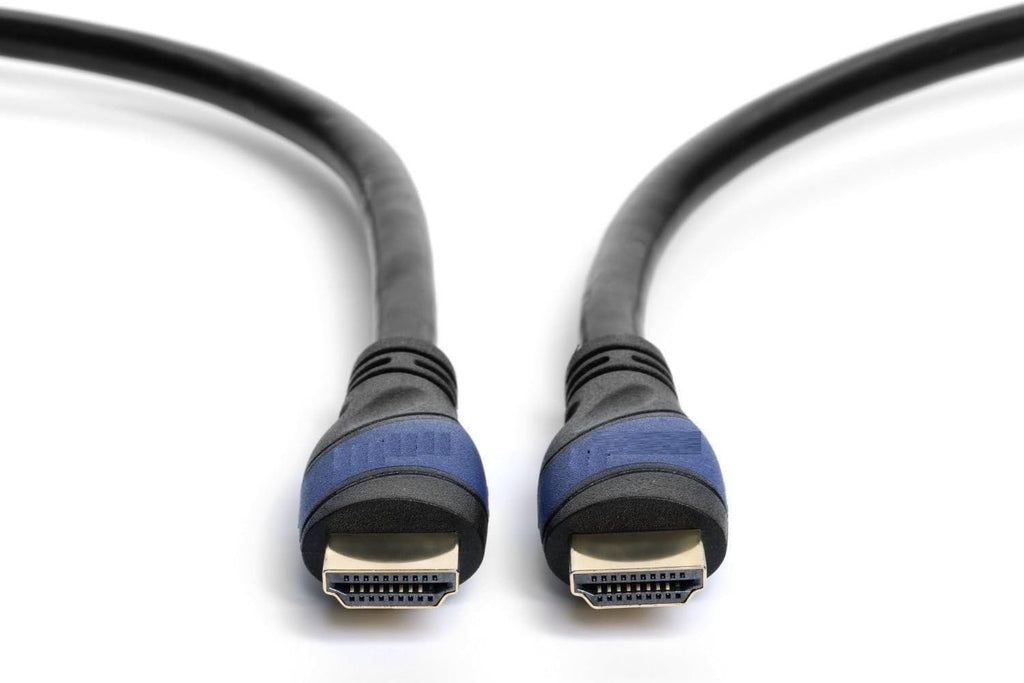 Braided Nylon HDMI Cable with Ferrite Core Blue 100 Feet Pack of 2 H8667