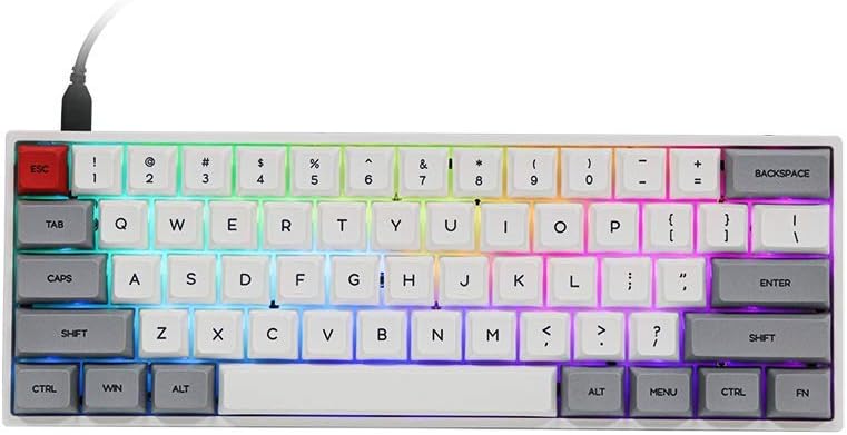 61 Keys Bluetooth Mechanical Keyboard with RGB Backlit A9166