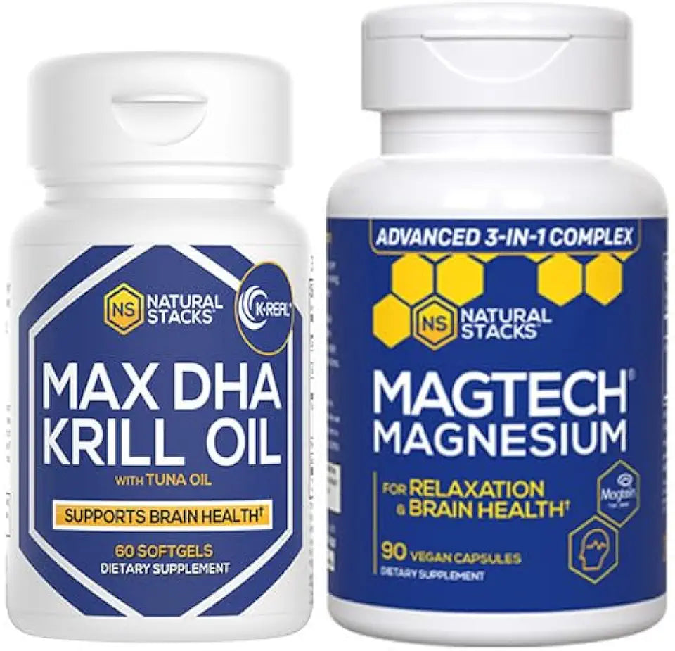Magnesium + Krill Oil Bundle 150 Total Pieces Q78833