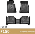 All Weather Car Floor Mats Front & 2nd Seat Floor Liners E9746