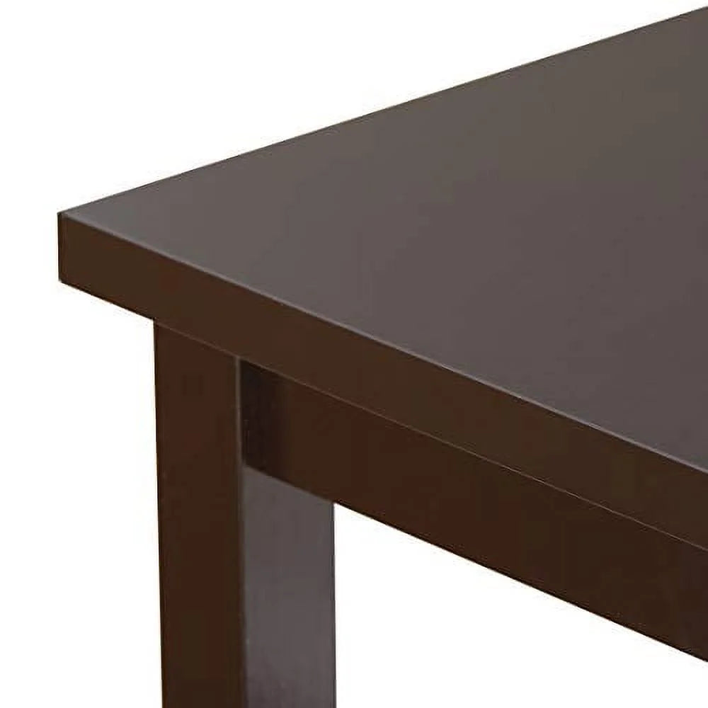 Espresso Narrow Side Table with Drawers and Shelf R681240