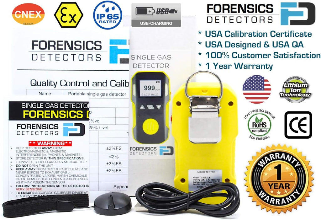 H2S Detector & Analyzer with Probe, 0-100ppm U901893
