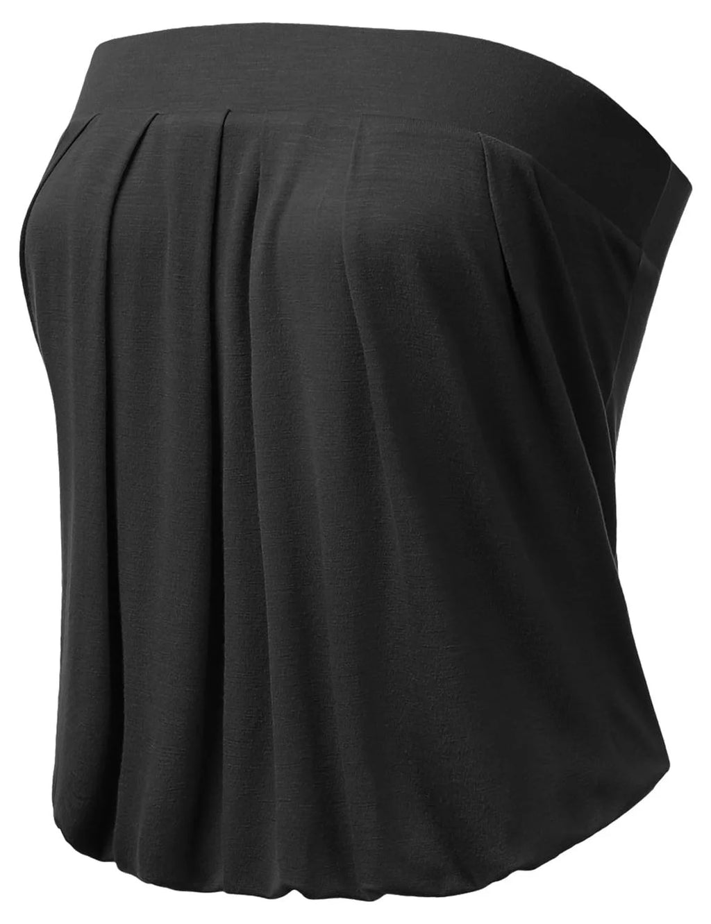 Solid Natural Pleated Tube Top P408168