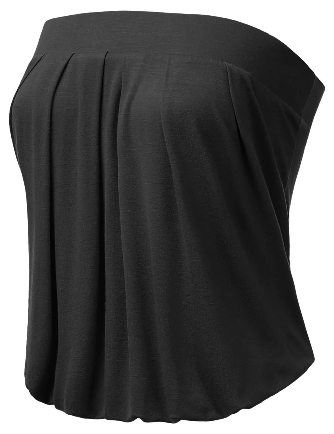 Solid Natural Pleated Tube Top P408168