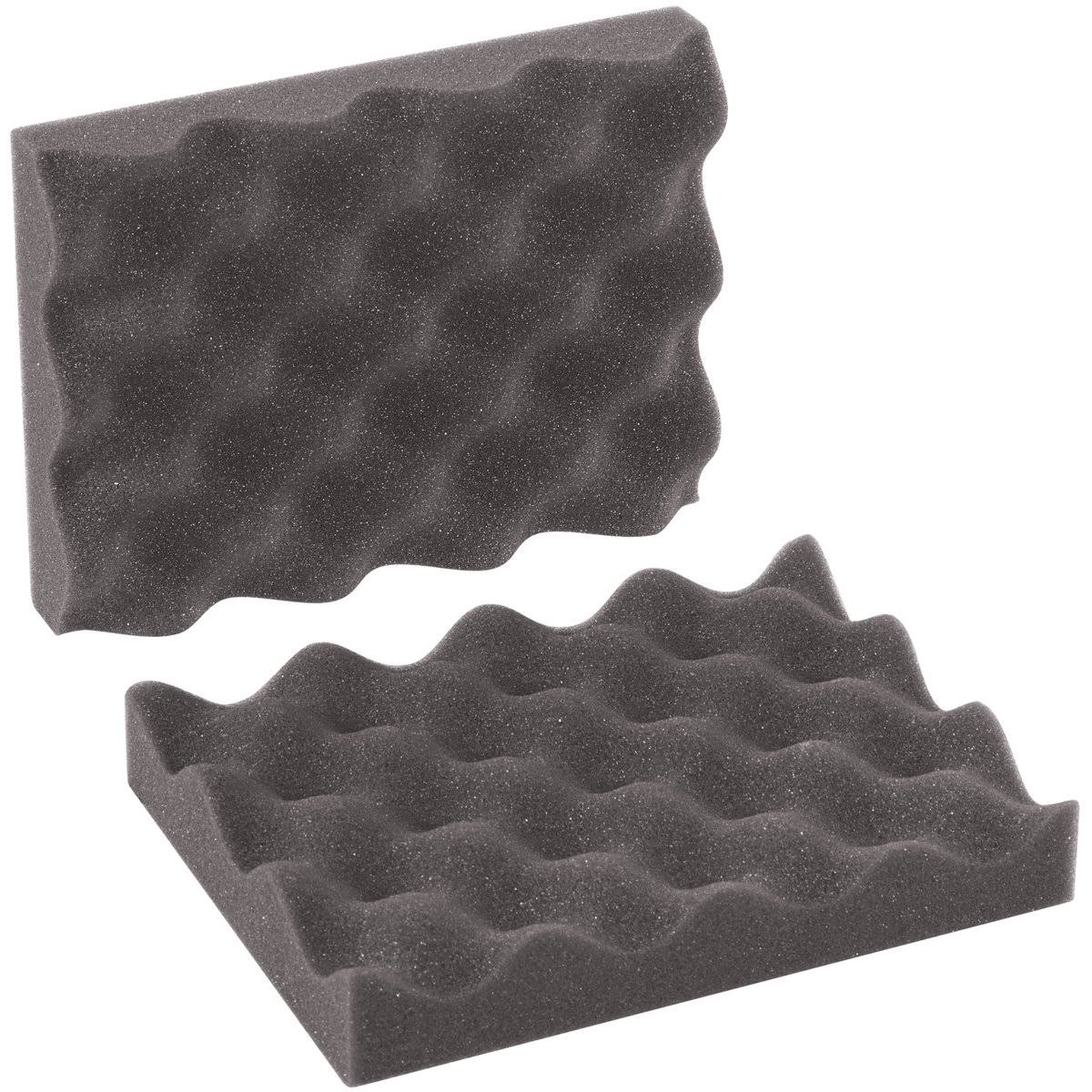 Charcoal Convoluted Foam Sets, 48 Sets/Case Y47667