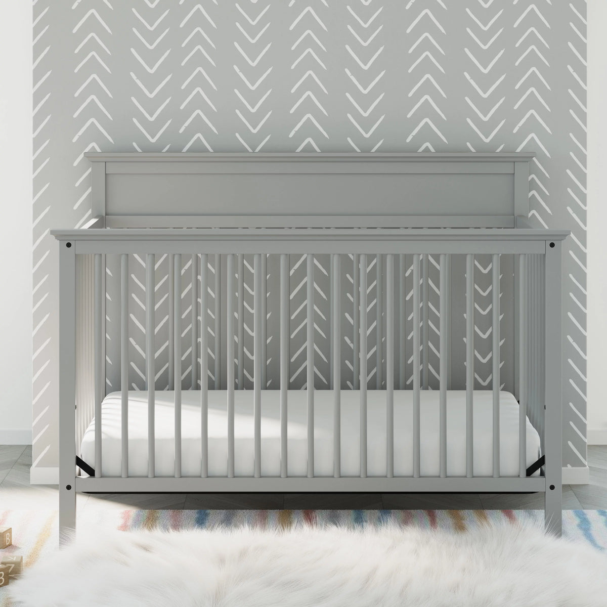 5-in-1 Convertible Baby Crib S3366
