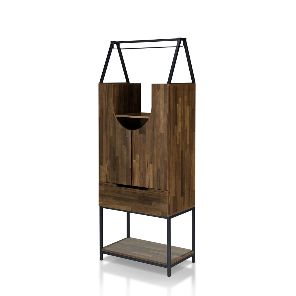 Contemporary Metal Wine Cabinet Y17543