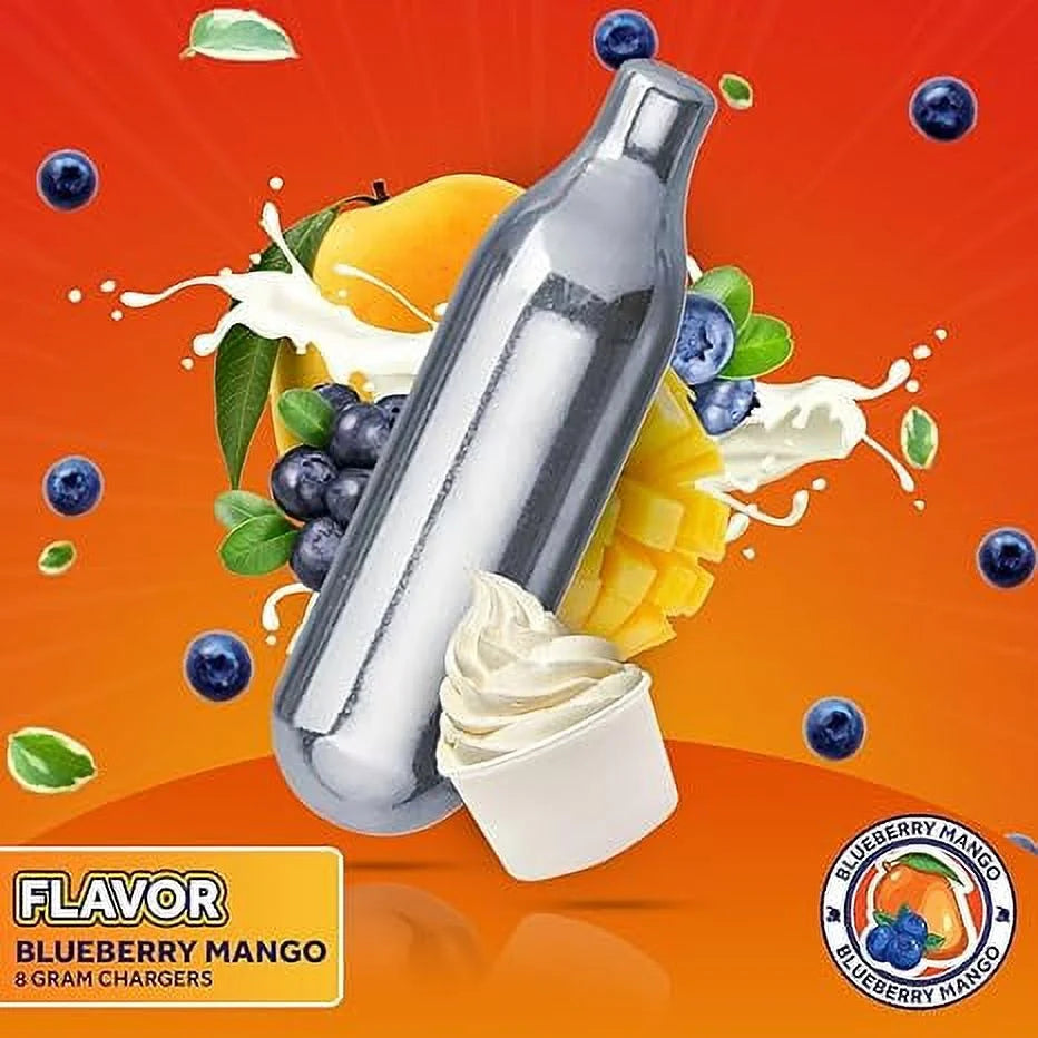 Blueberry Mango Whipped Cream Chargers, 8 Gram, 600 Counts R6071