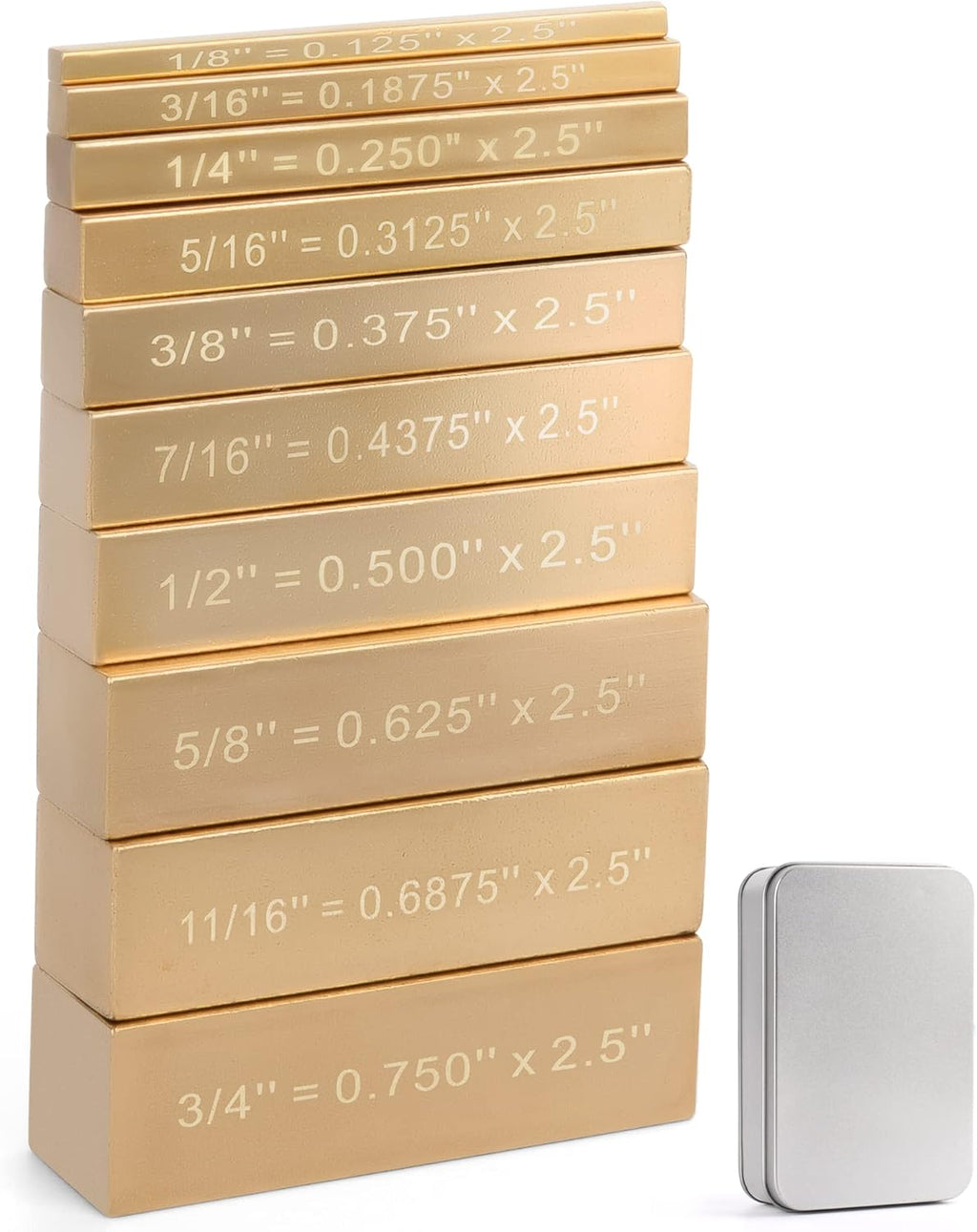 10 Brass Setup Blocks Height Gauge Woodworking Tools K40443